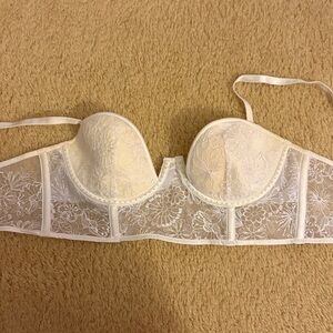 VS Floral Embroidered Push-up Bustier